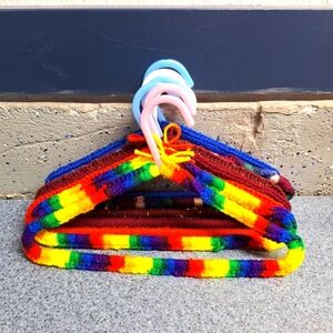 Handmade, Knitted Children's Hangers Bundle of 7